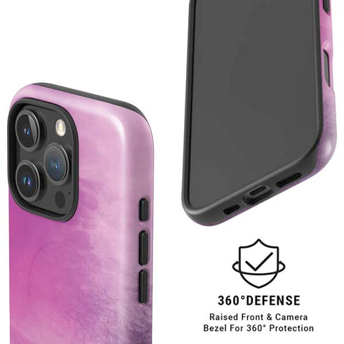 Purple Space Marble iPhone 16 Pro Magsafe Impact Case